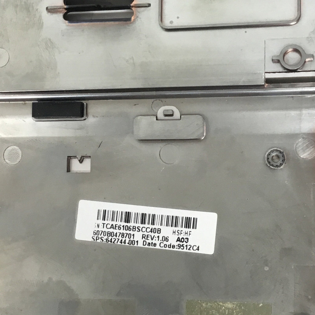 HP EliteBook 8460p Laptop Palmrest w/Touchpad 642744-001