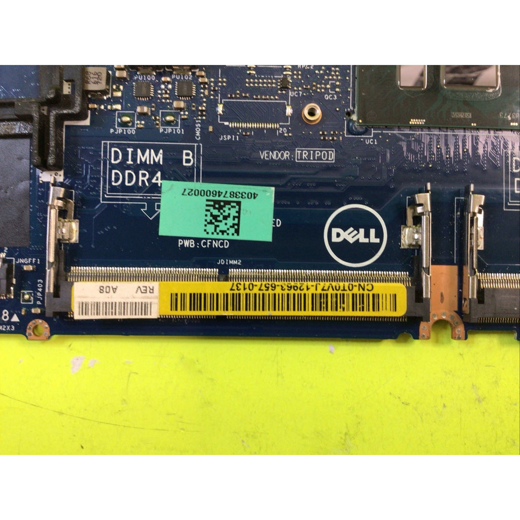 Dell Latitude E7270 Core i7-6600U 2.6GHz DDR4 Laptop Motherboard T0V7J