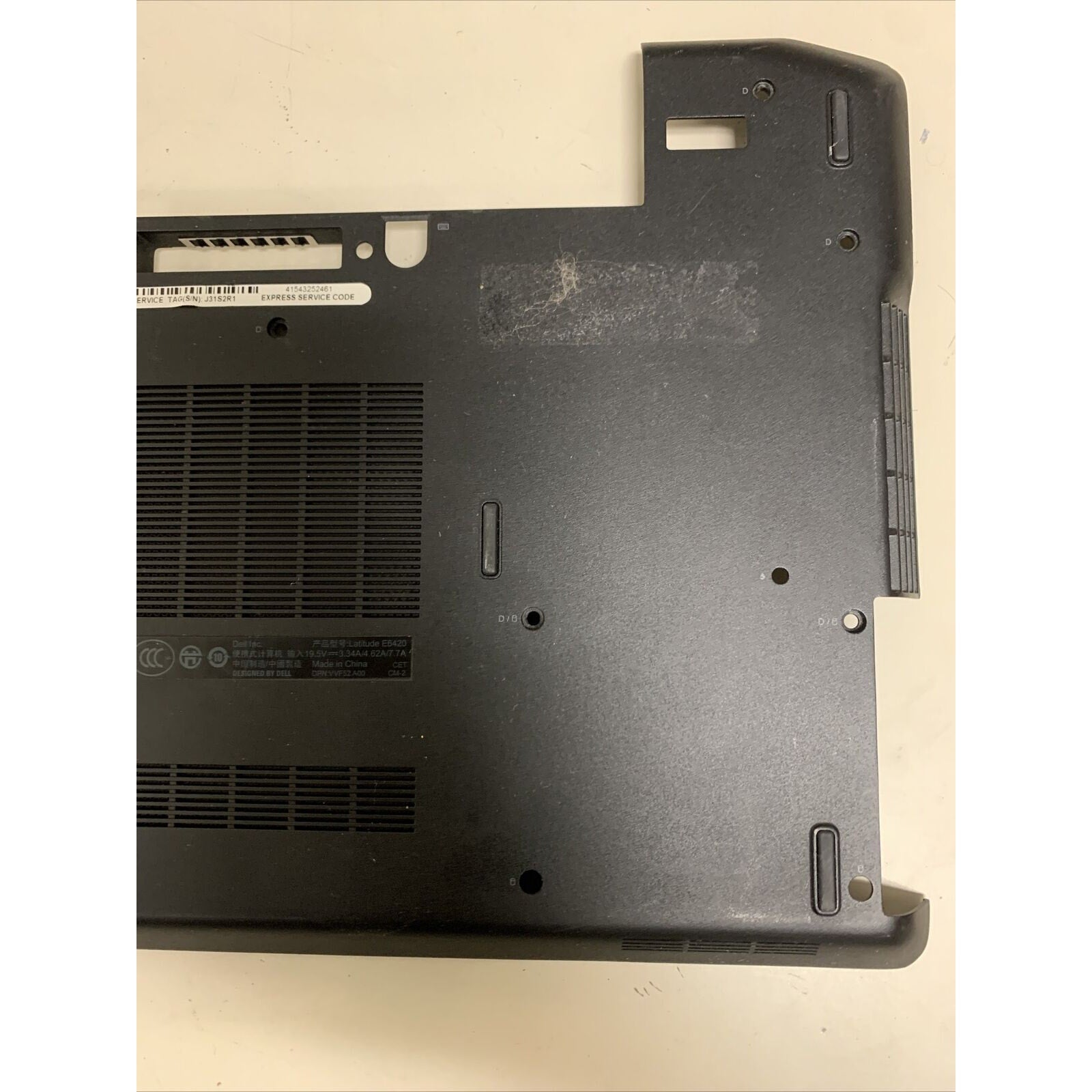 DELL LATITUDE E6420 LAPTOP DOOR ACCESS PANEL BOTTOM BASE COVER BLACK 25V3N