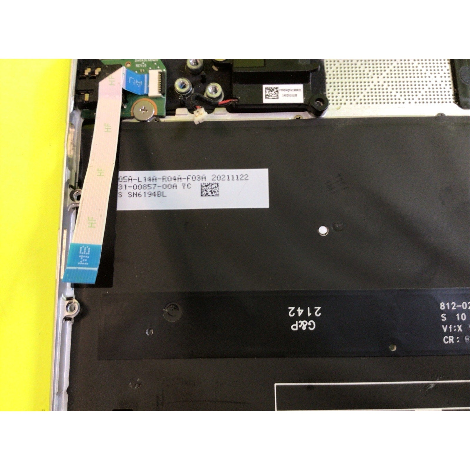 Spectre x360 14t-ea000 Palm Rest Keyboard Assembly