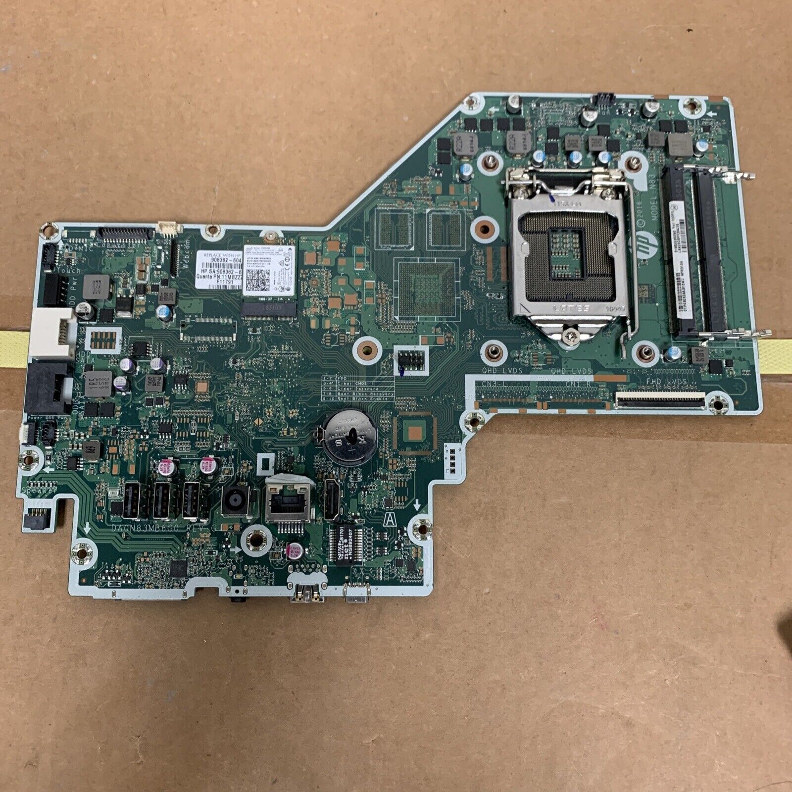 HP 24-A010 24-B 27-A Motherboard 908382-004/908382-604 - BAD USB Port - READ