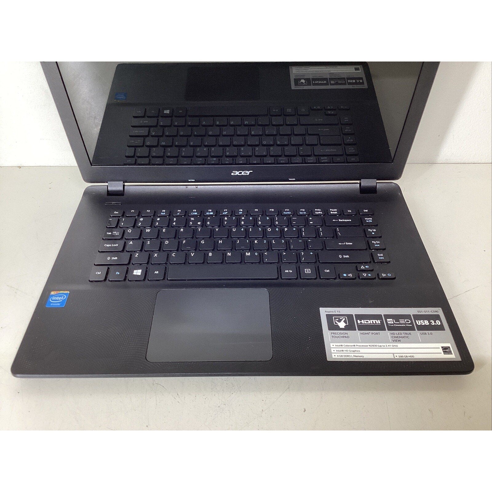 Acer Aspire E 15 E51-511- C590 Intel Celeron N2830 No HDD - For Parts