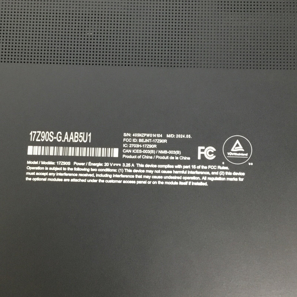 LG 17Z90S-G.AAB5U1 Gram 17" WQXGA Intel Core Ultra 7 155H 3.8GHz 16GB