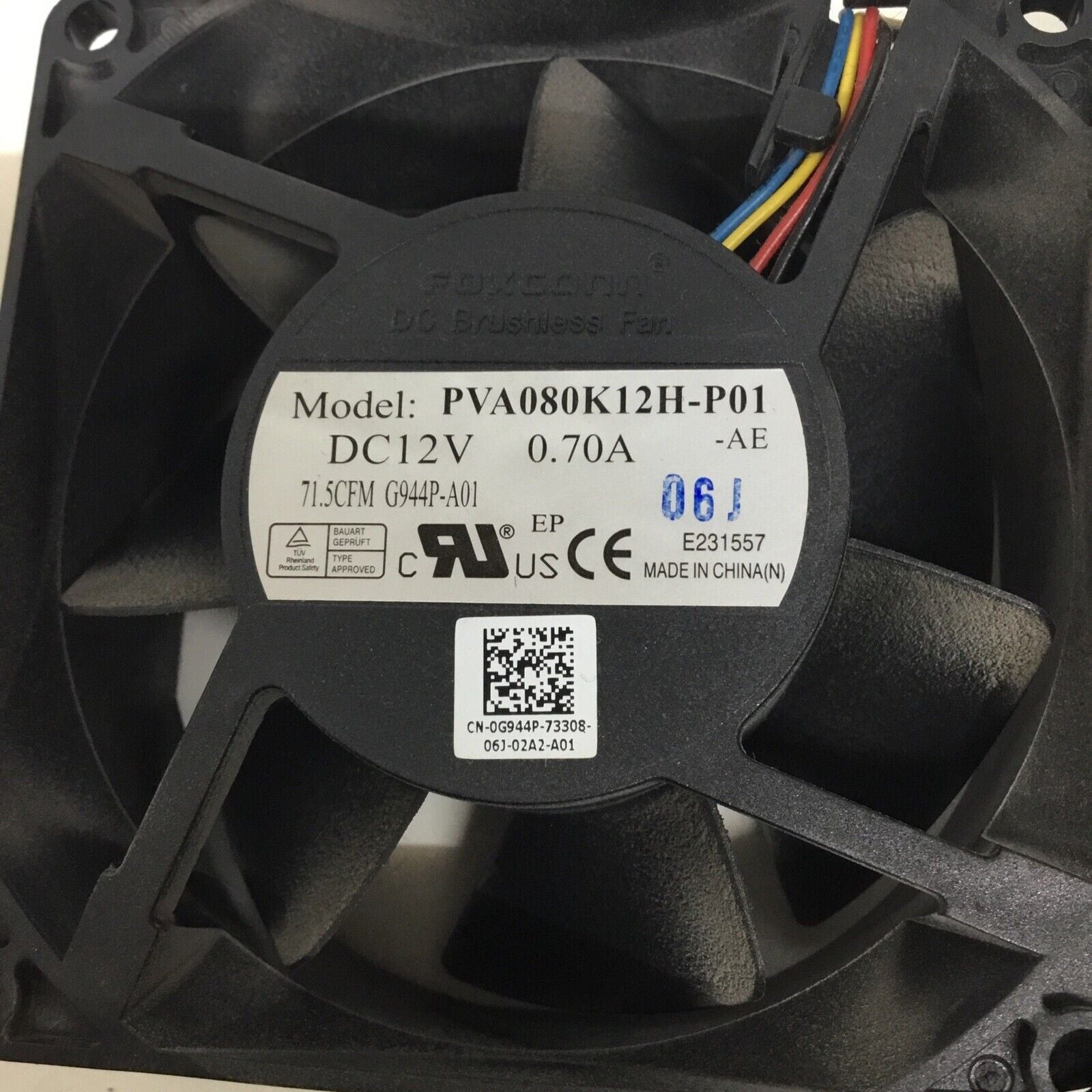 Lot of 2 Dell Optiplex 380 Foxconn / SUNON PVA080K12H-P01 MF80381V1-D000-M99 FAN