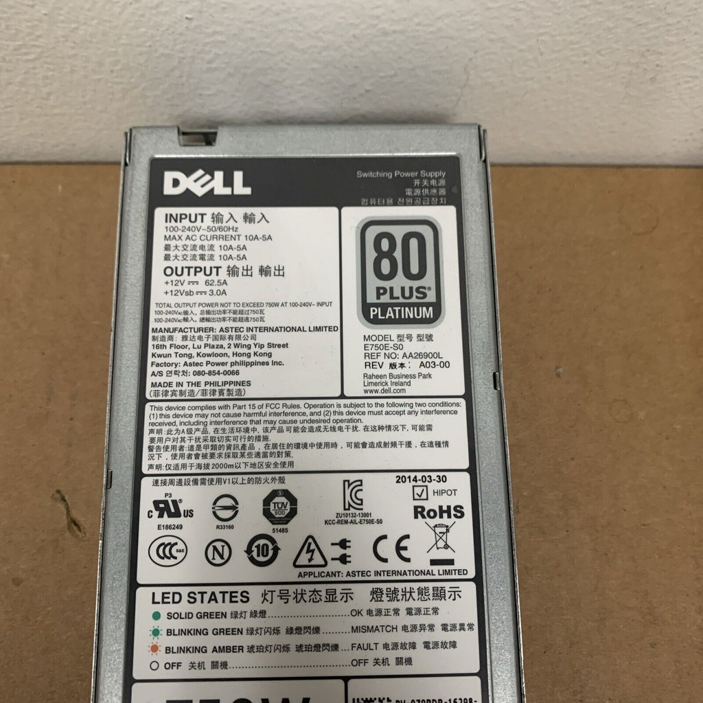 Dell PowerEdge R620 R720 750W Power Supply 79RDR