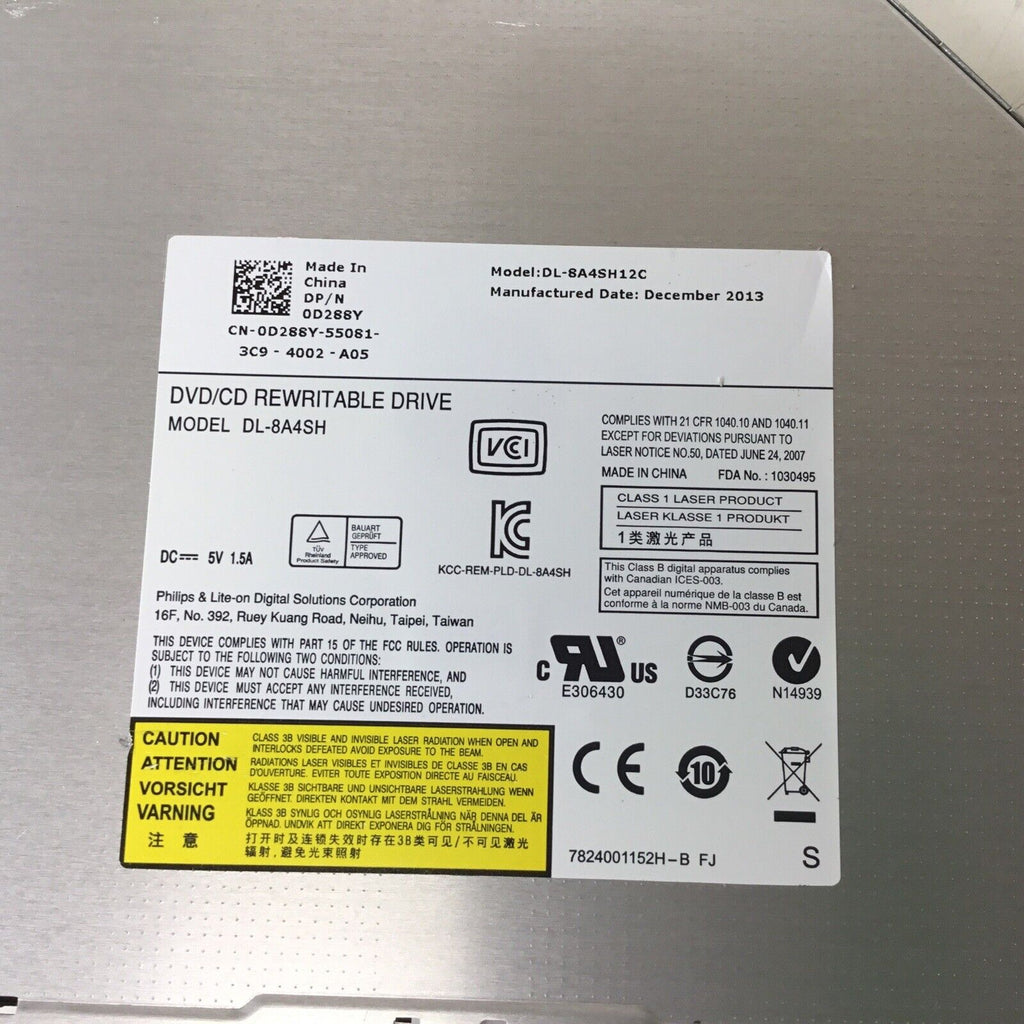 D288Y Dell Alienware DVD/CD Rewritable Optical Drive DL-8A4SH