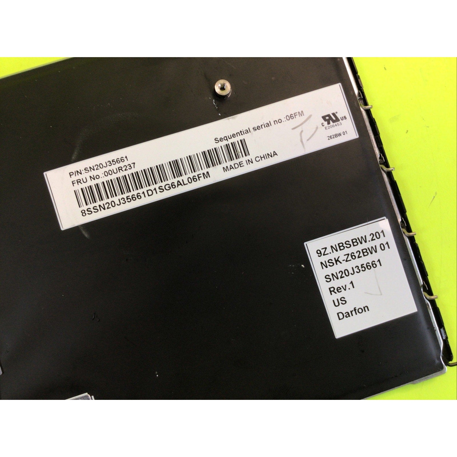 Lenovo Keyboard Yoga 14 Backlit 00UR237