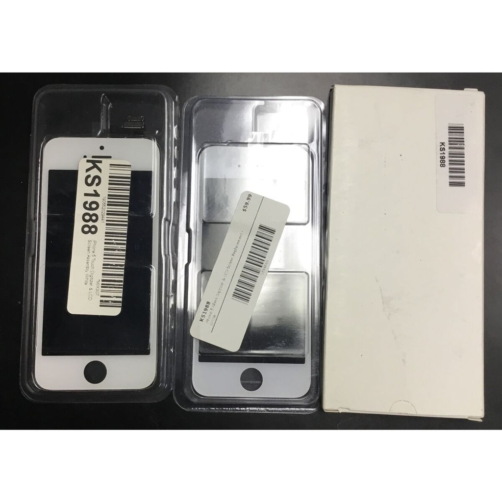 3X VARIOUS iPhone 5 Touch Digitizer & LCD Screen Assembly White