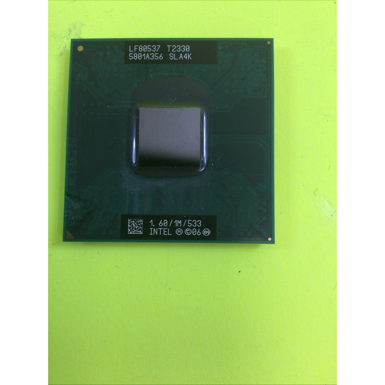 Intel Pentium Dual-Core T2330 1.60GHz Socket P Laptop CPU SLA4K