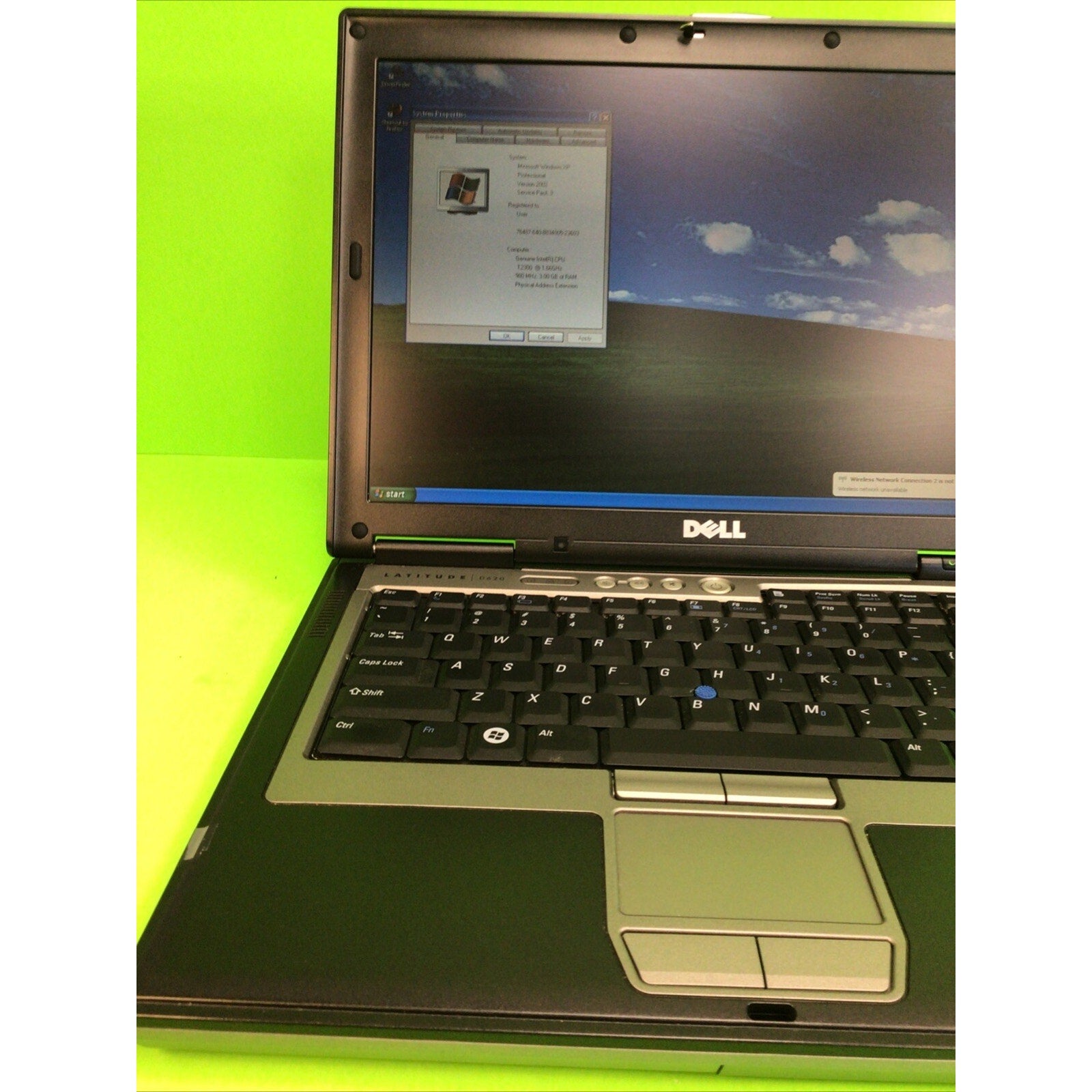 Dell Latitude D620 4GB RAM 240GB SSD Windows XP Pro SP3 WiFi Serial port DVD/CD