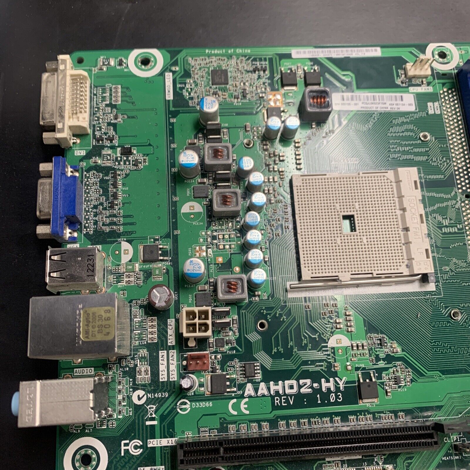 HP Pro 3405 Series Desktop AAHD2-HY FM1 Motherboard- 660155-001 657134-003