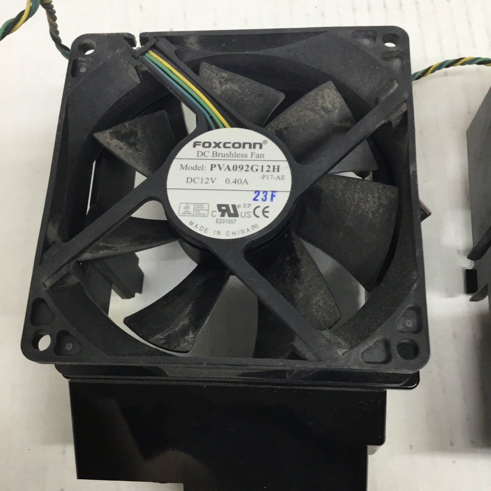 Lot of 2 HP PVA092G12H Cooling Fan & Shroud