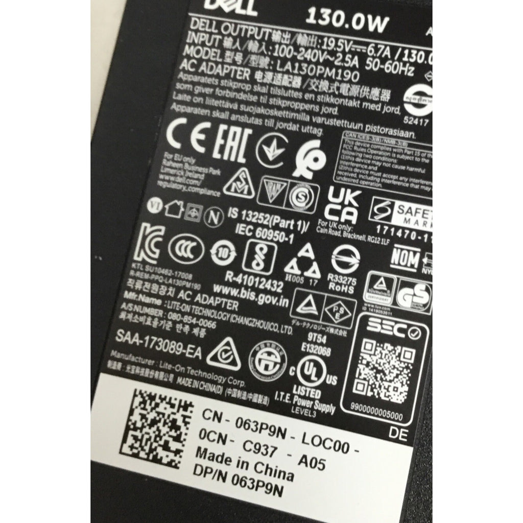 Lot of2 Dell k17a Docking Station 130W AC Adapter Mini DP to HDMI + Adapters