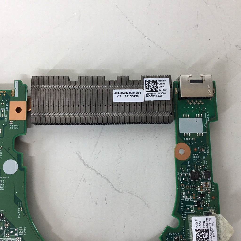 Dell 15341-1 Laptop Motherboard w/ Heatsink 02T1W1 - For Parts