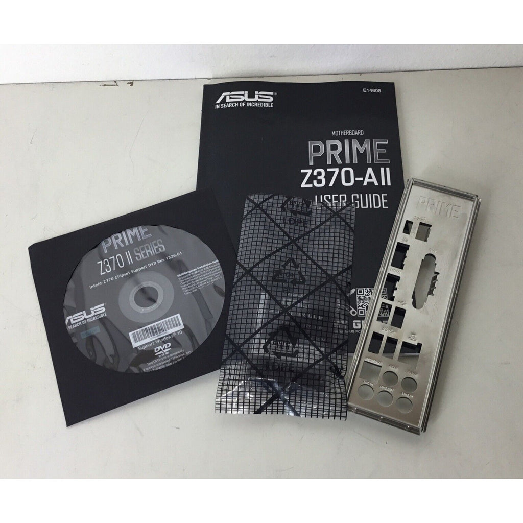 ASUS PRIME Z370-A II Motherboard User Guide w/ CD, I/O Shield and SLI HB Bridge