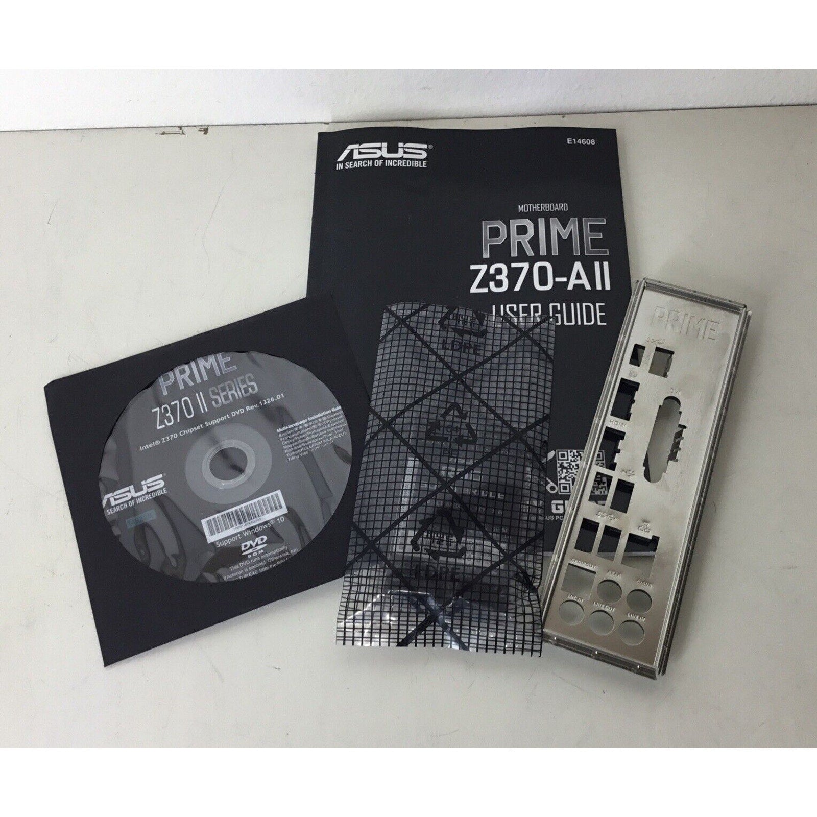 ASUS PRIME Z370-A II Motherboard User Guide w/ CD, I/O Shield and SLI HB Bridge