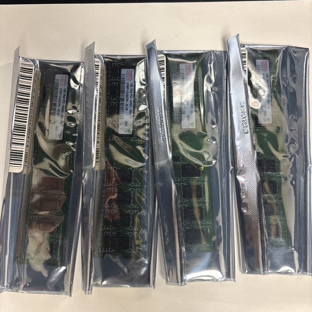 4GB (4x1GB) PC2-6400U-666-12 DDR2-800 HYNIX HYMP112U64CP8-S6 AB MEMORY KIT