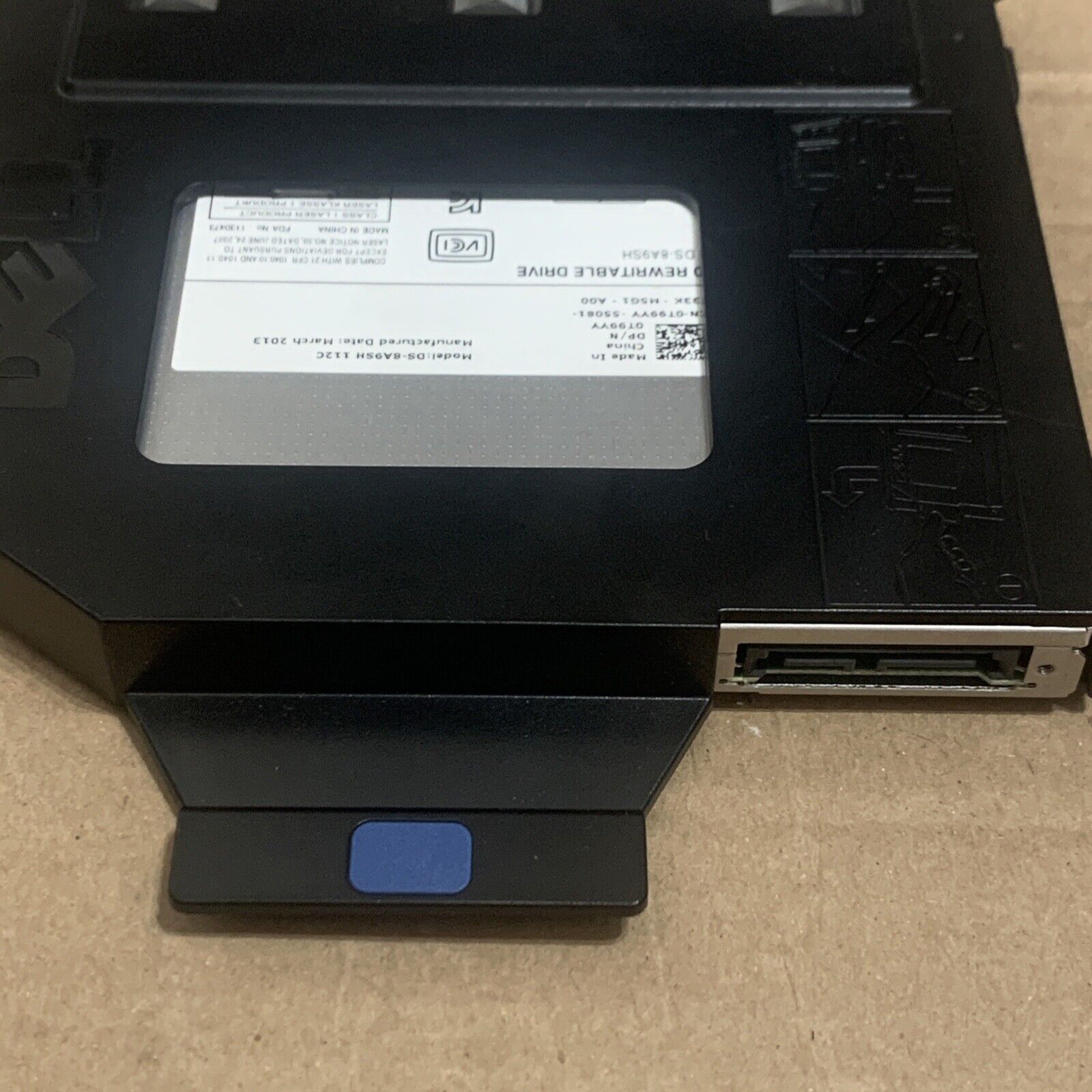 DELL DS-8A9SH 0T99YY OPTIPLEX 3020 9020 DVD RW DRIVE - TESTED - T99YY - No Bezel