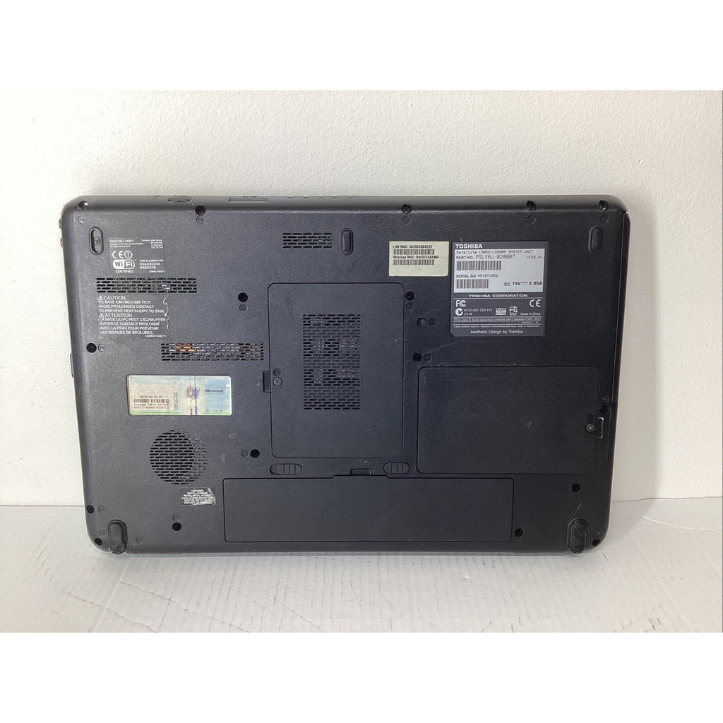 Toshiba L505-LS5005 Laptop No RAM/HDD Bad Motherboard - For Parts