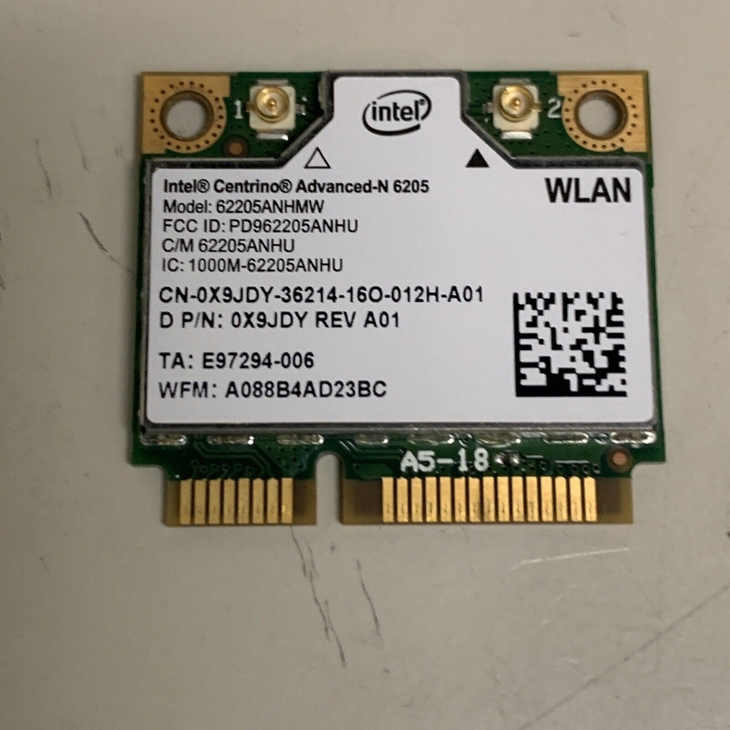 OEM Dell X9JDY Intel Centrino Advanced-N 6205 62205ANHMW a/b/g/n PCIe Half
