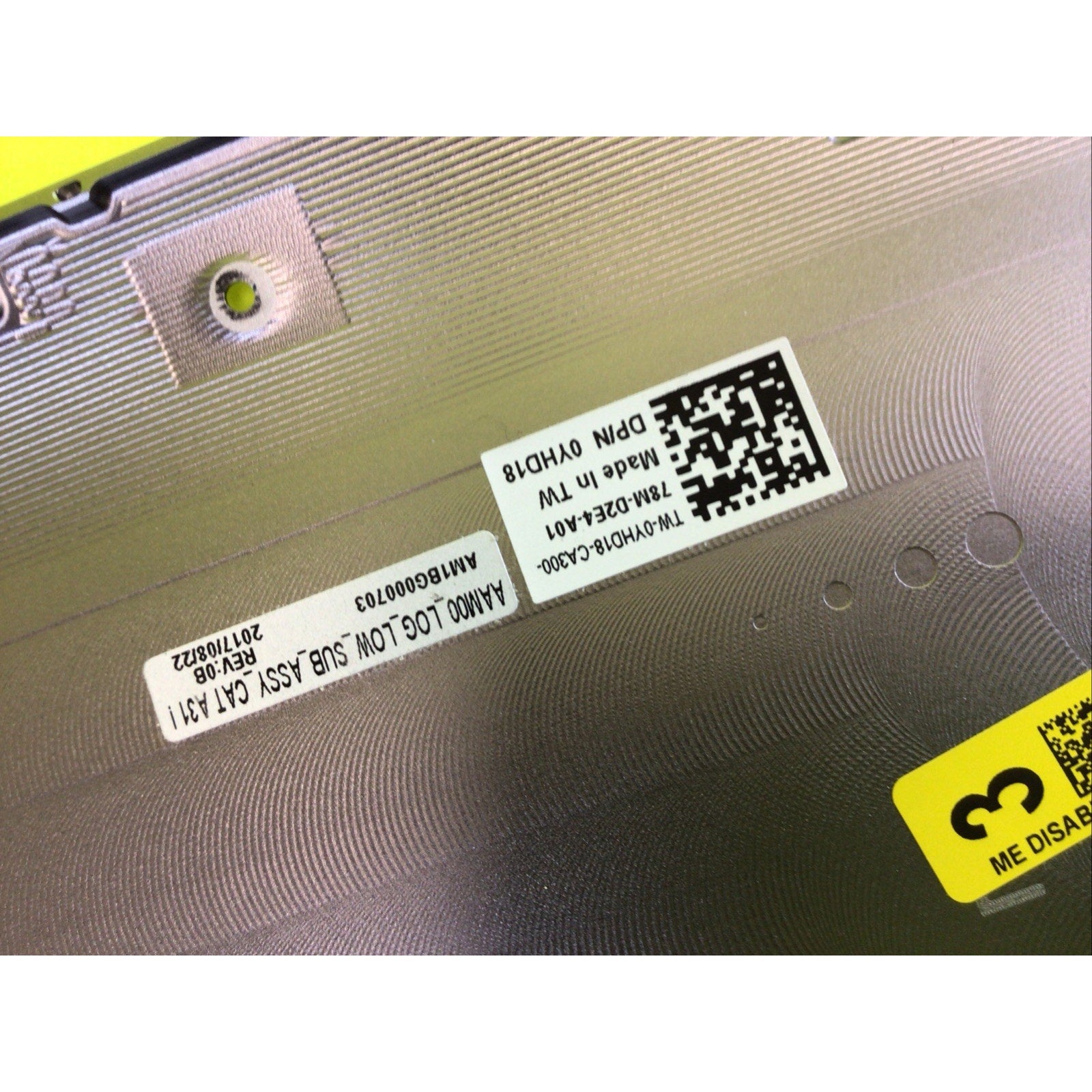 Dell XPS 15 9550 Bottom Base Case Cover 0YHD18