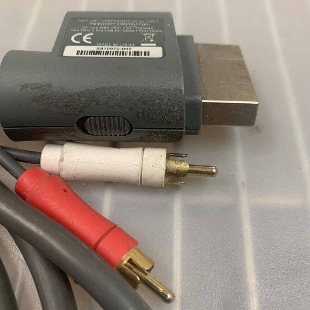 Official Microsoft Xbox 360 HD AV TV Component Composite Cable X810972-002 OEM