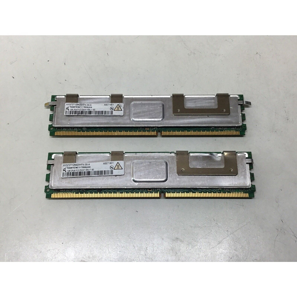 2GB(2X1GB) Qimonda HYS72T128420HFN-3S-A PC2-5300F Server Ram