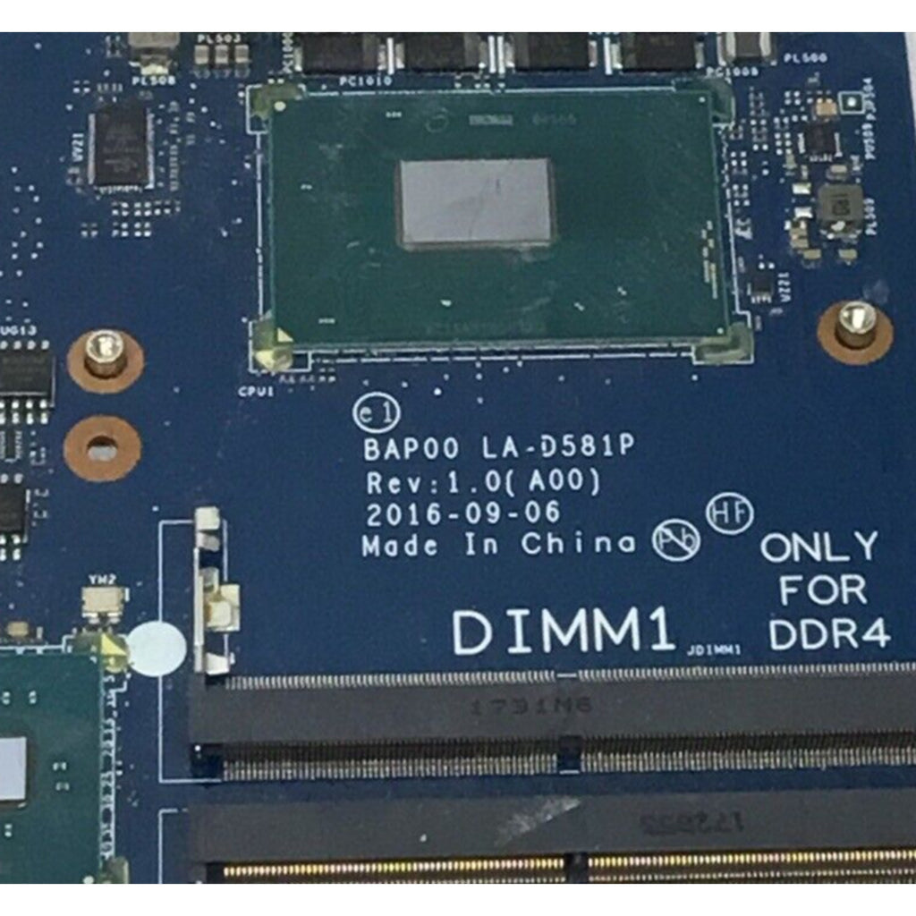 DELL ALIENWARE 15 R3 INTEL CORE I5-6300U GEFORCE GTX1060 6GB MOTHERBOARD KRXJP