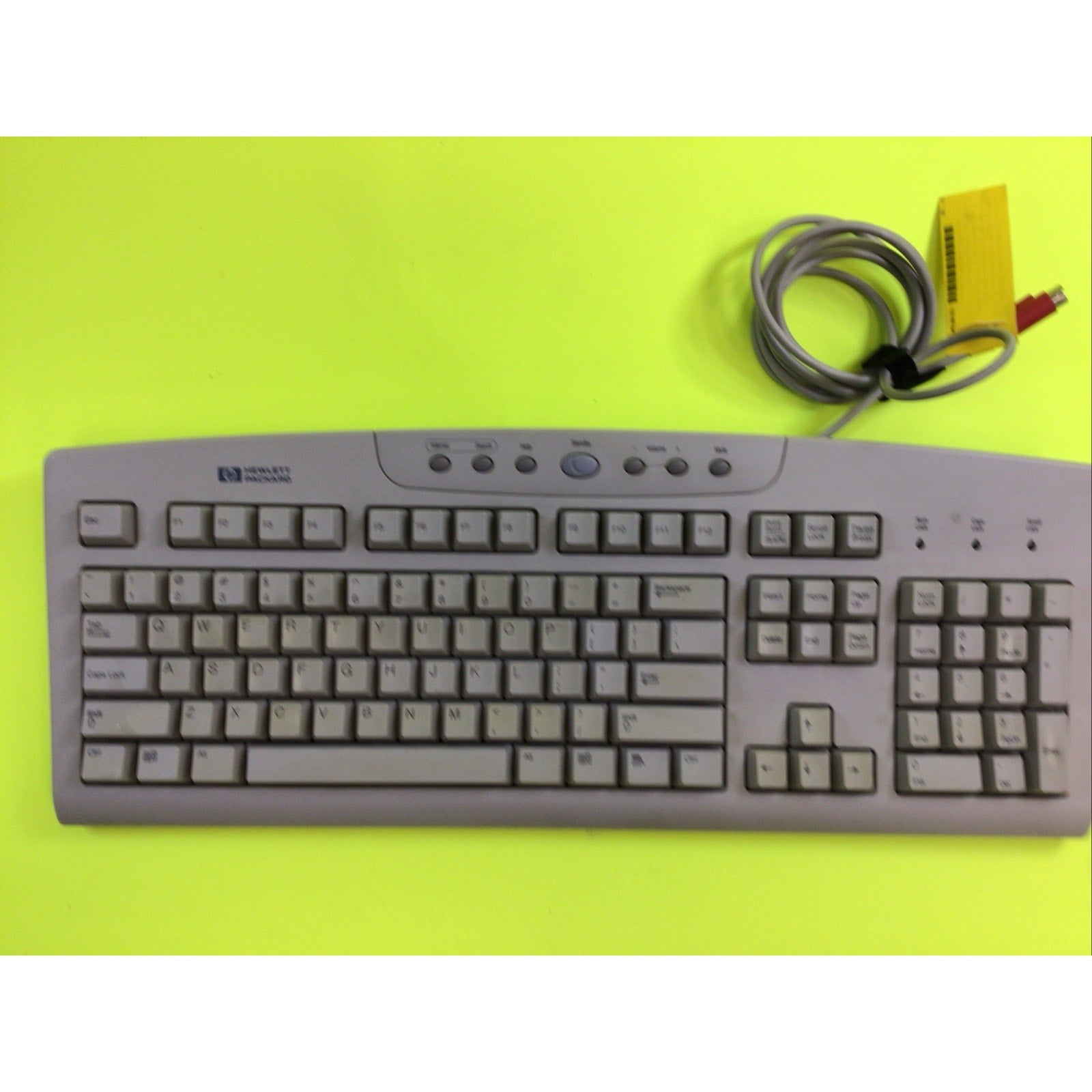 Vintage Hewlett Packard PS/2 Keyboard Model 5129 P/N 5183-7399