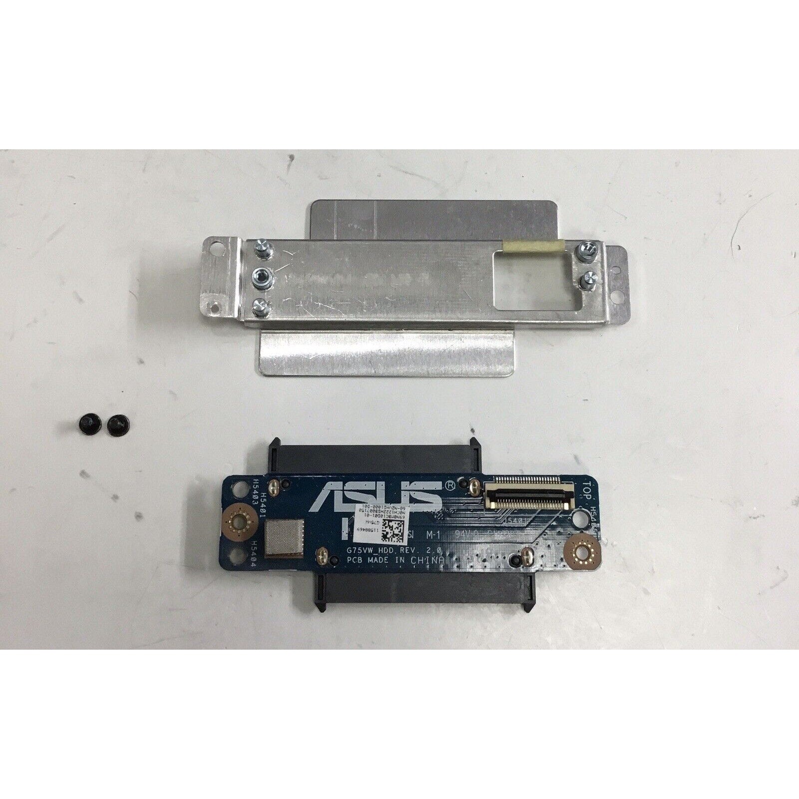 ASUS ROG G75VW Dual Hard Drive Connector Board With Mounting Bracket