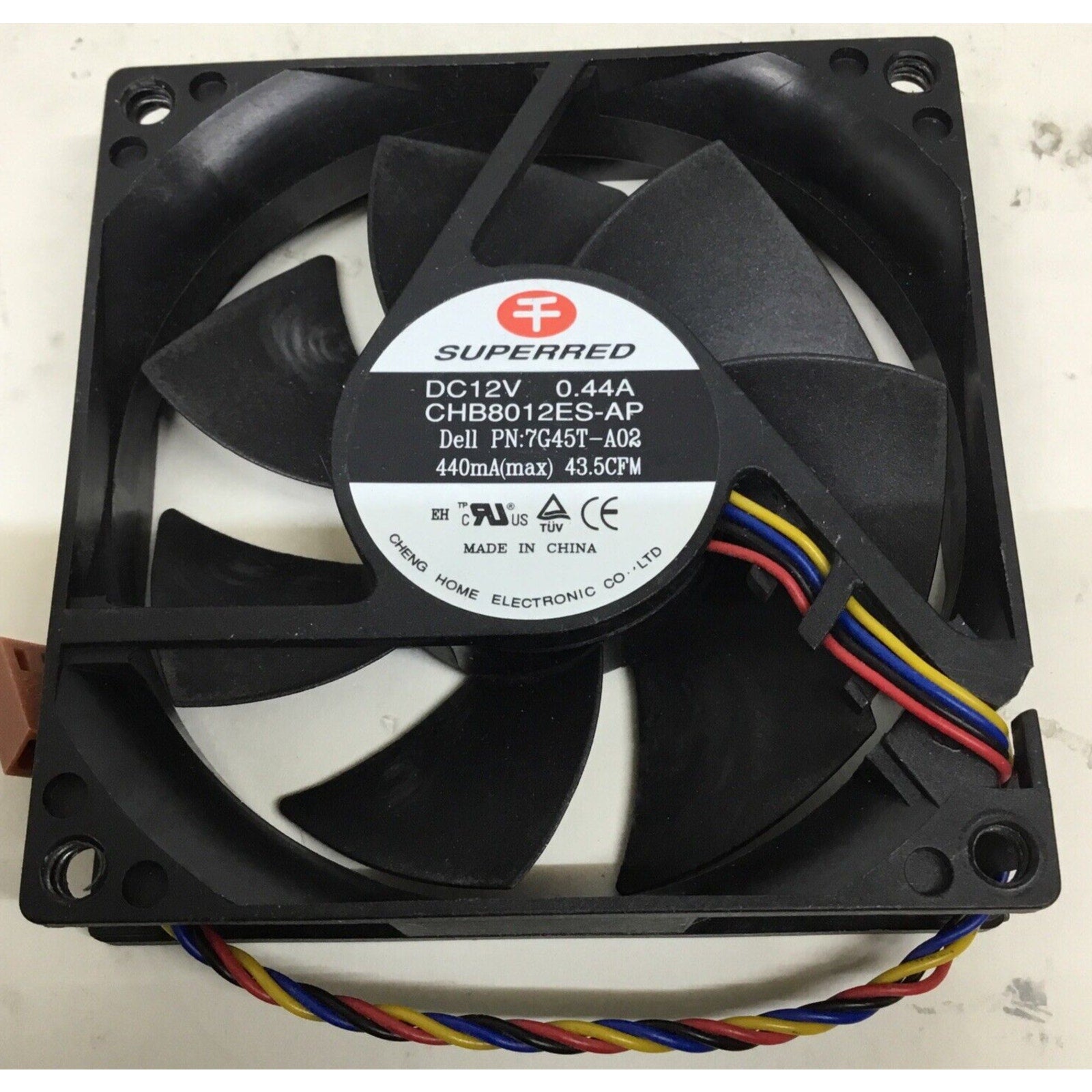 SUPERRED CHB8012ES-AP 7G45T-A02 12V 0.44 Cooling Case Fan