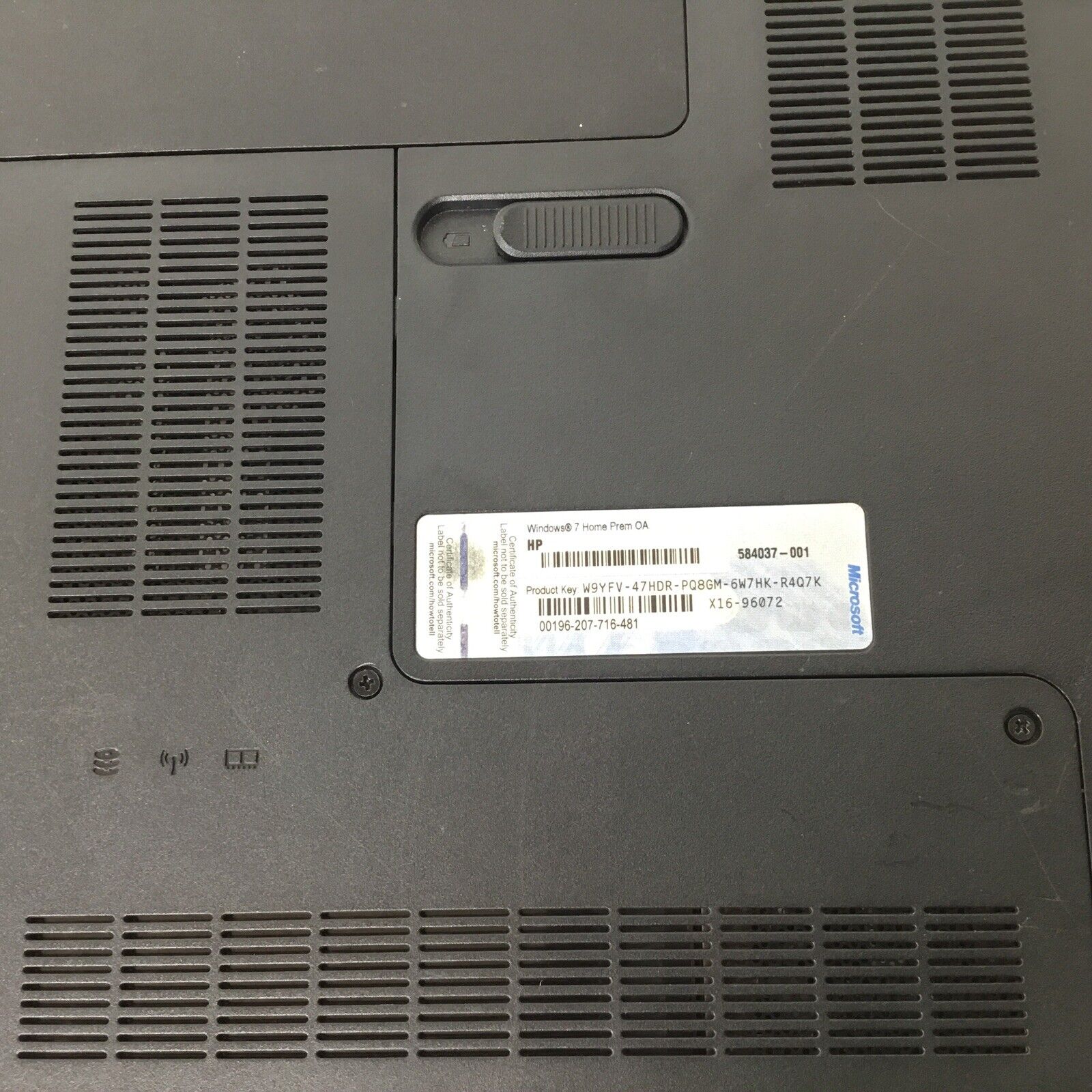 HP Pavilion g7 series Windows 7 Laptop 584037-001 A4 AMD Dual Core - For Parts