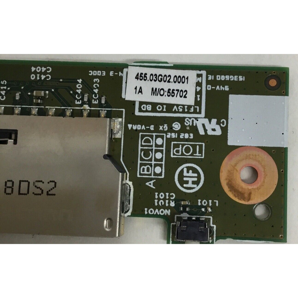Lenovo Edge 15 80H1 15.6" USB Audio Card Reader Board w/Cable 455.03G02.0001