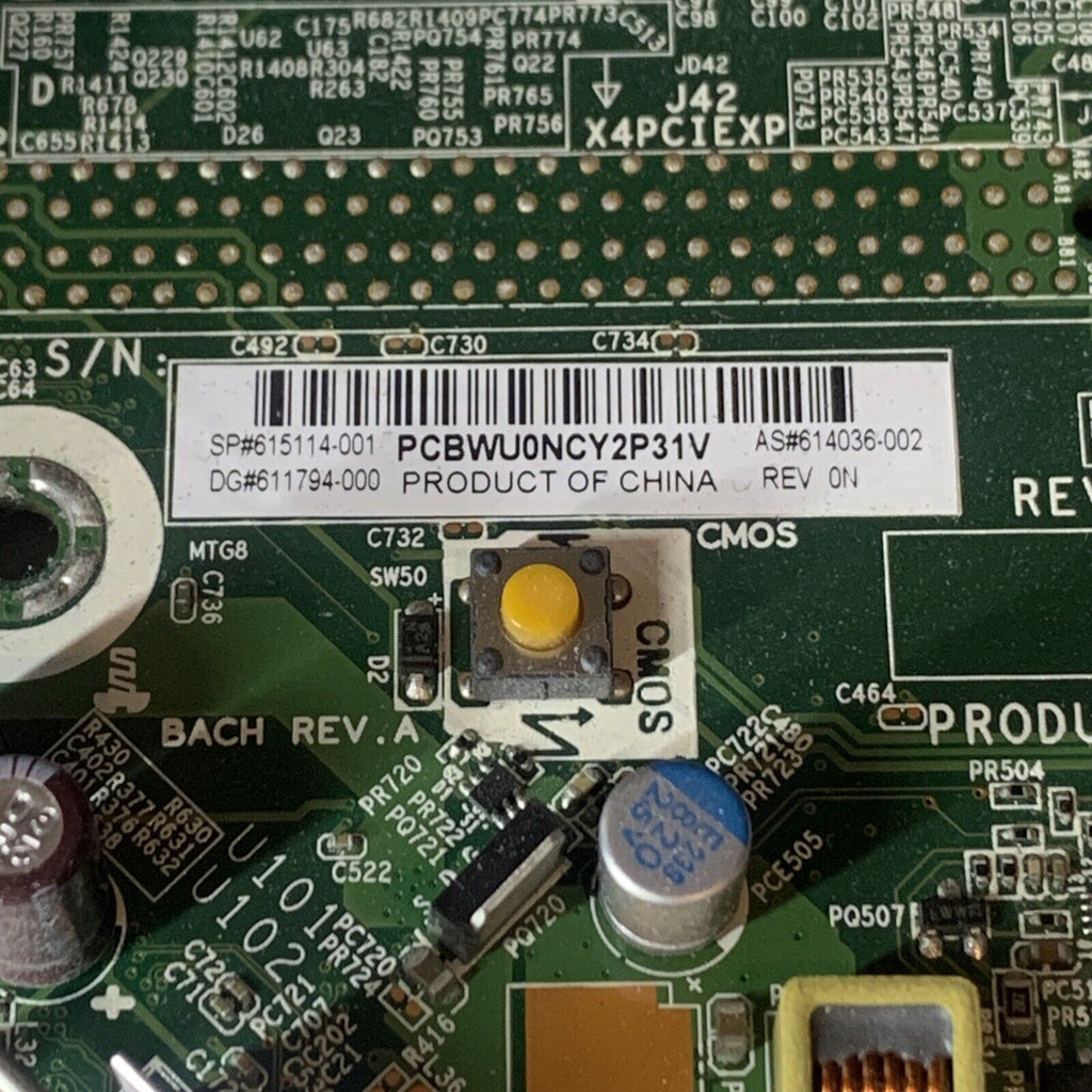 HP 614036-002 / 615114-001 / 611794-000 Motherboard