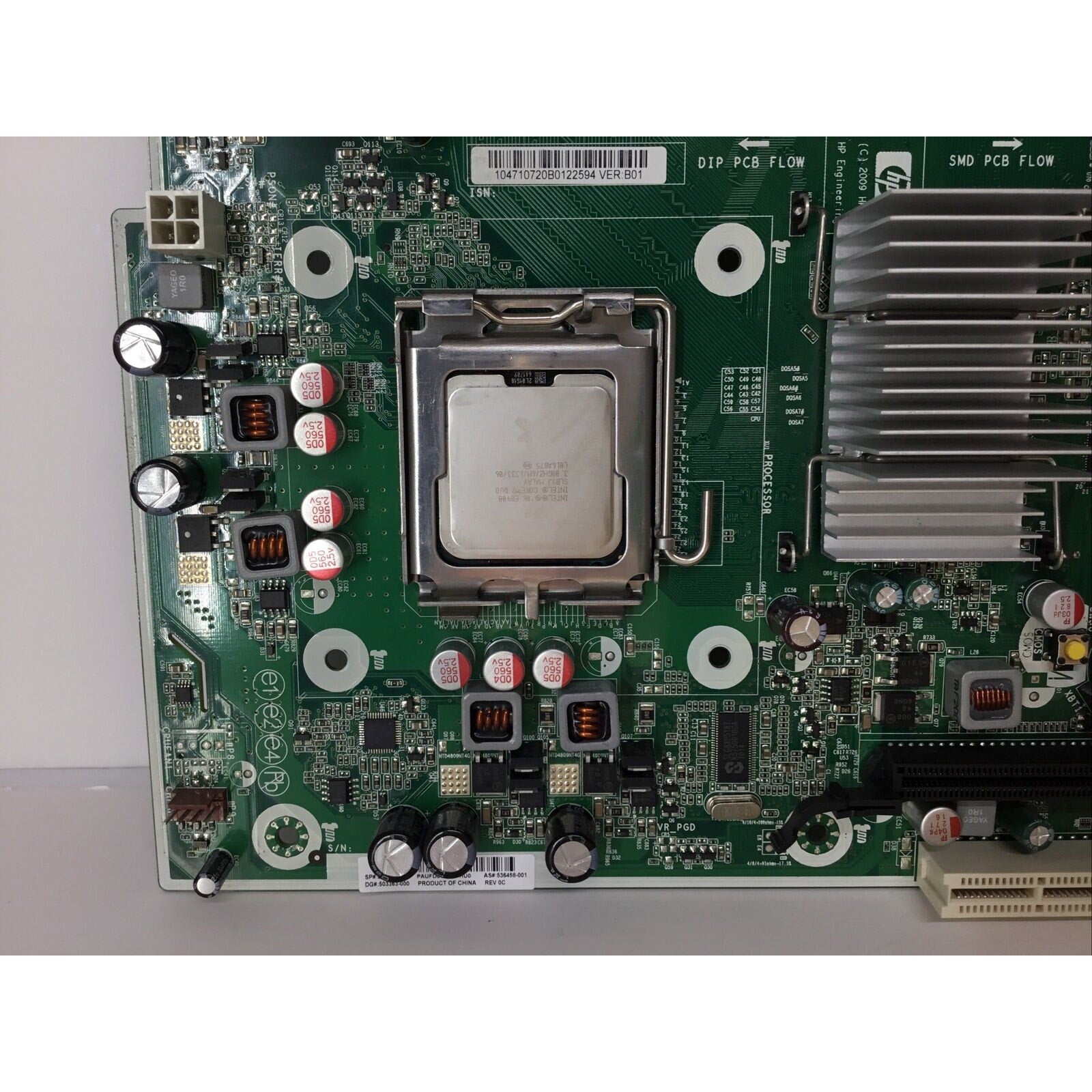 Motherboard For HP Compaq Elite 8000 SFF w/ Core 2 Duo E8400 (536884-001)