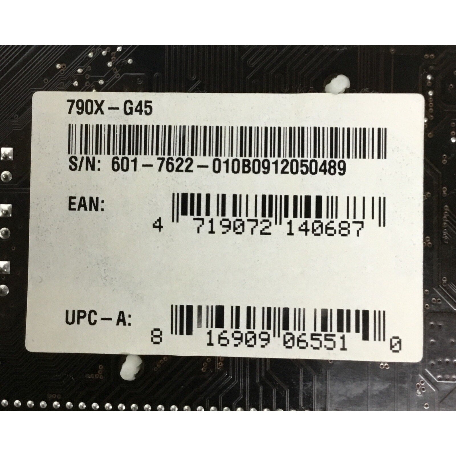 MSI ATX Motherboard 790X-G45 MS-7622 W/ AMD Phenom II & IO Shield