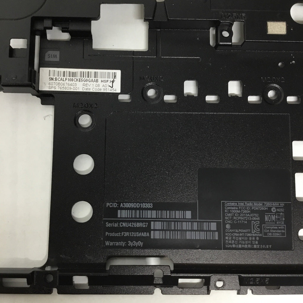 HP Elitebook 840 G1 Bottom Base Plastic Case Cover Chassis 765809-001