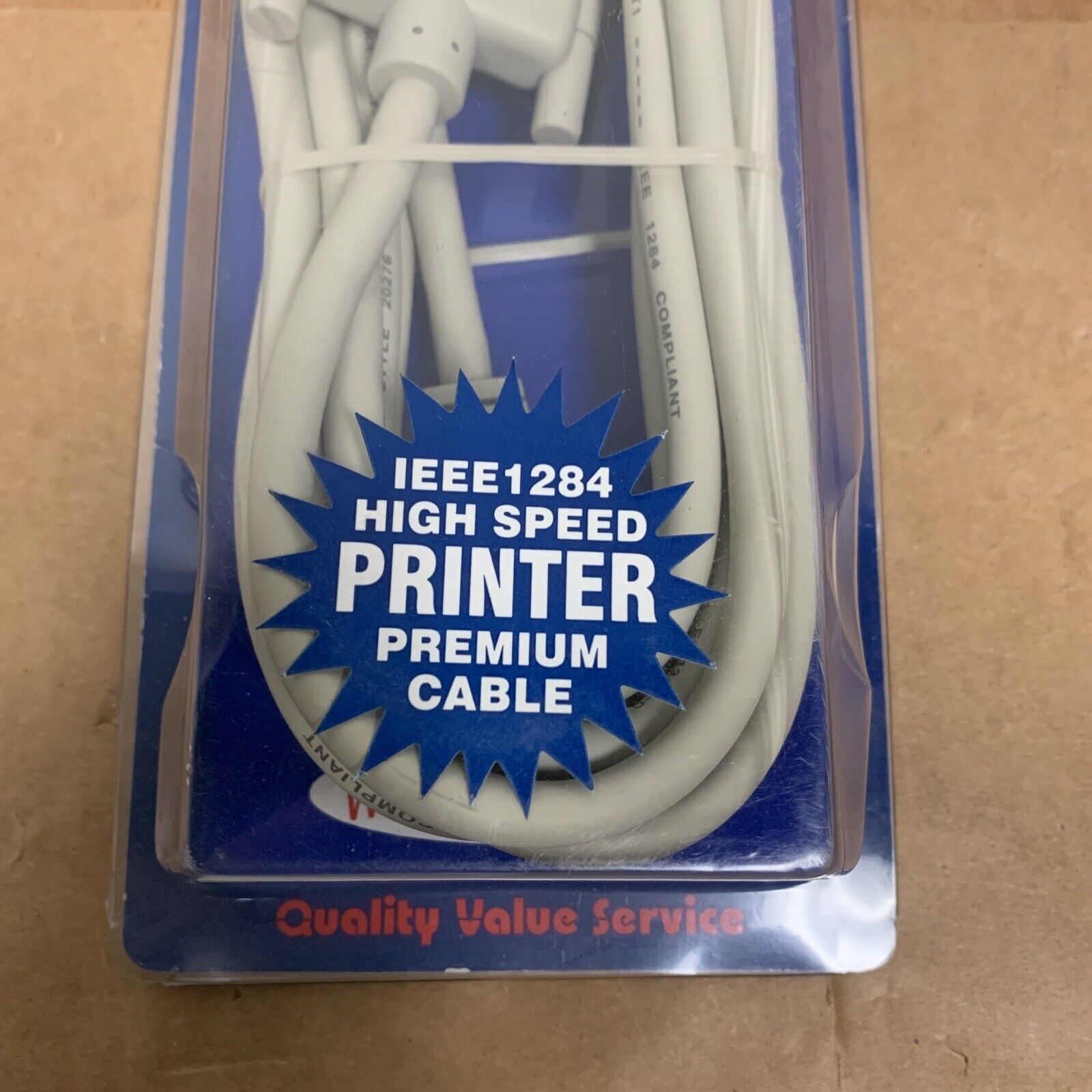 QVS 10ft Premium Parallel IEEE1284 Bi-directional Parallel Printer Cable