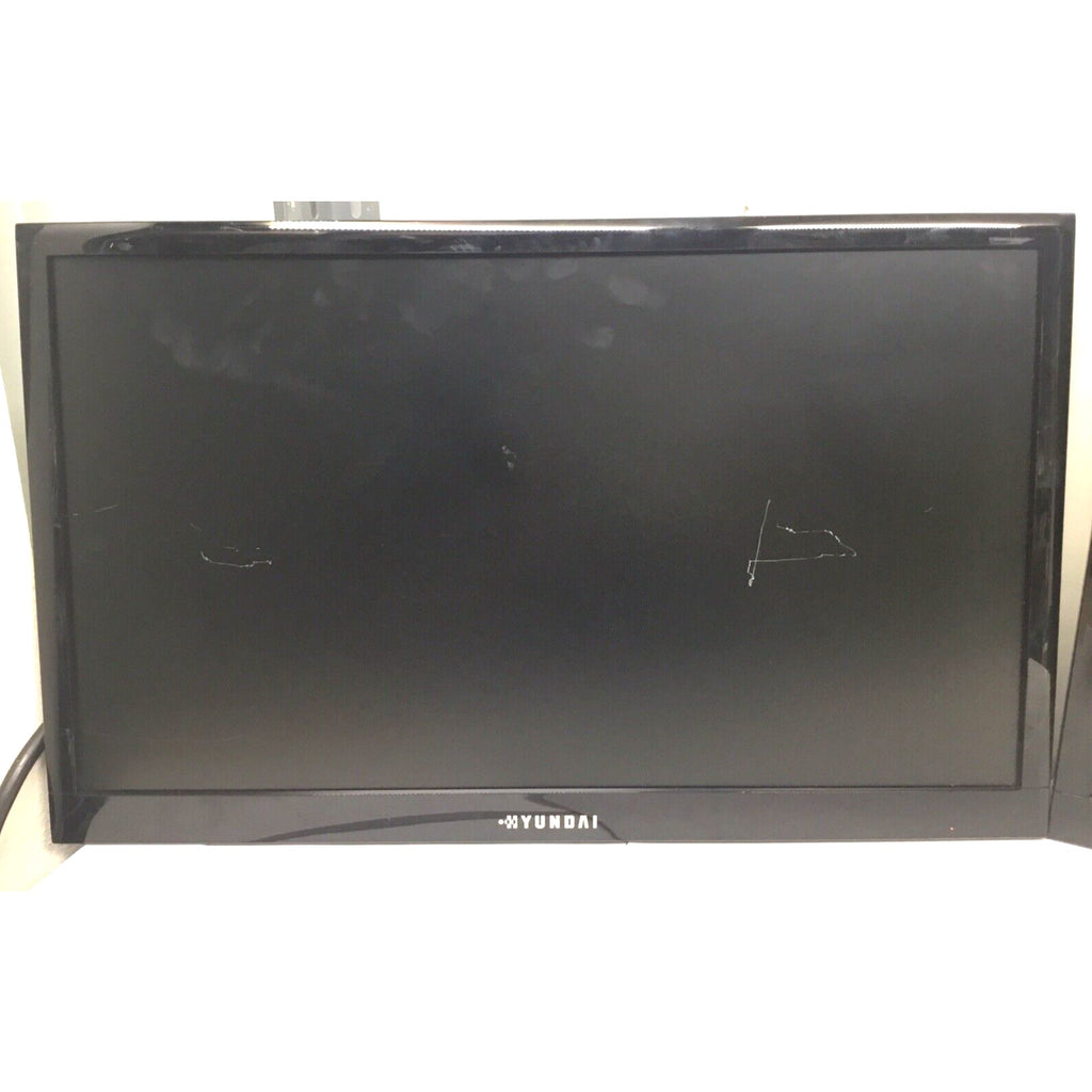 READ Lot 2x Hyundai Q226L 22" 1080p LED Monitors VGA DVI-D Black No Stand