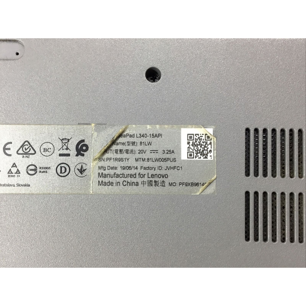 Lenovo 15.6" Laptop - Ryzen 3 3200U, 8GB RAM. 1TB HDD (L340-15API)