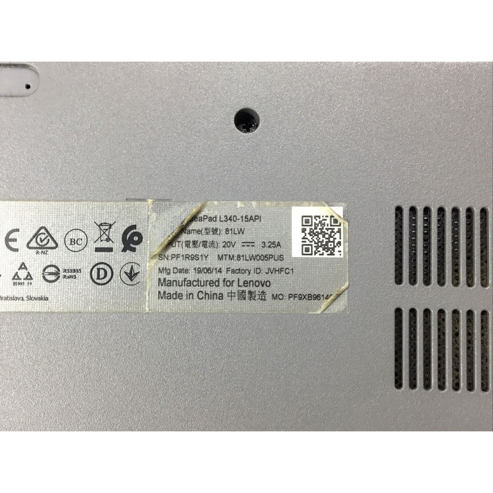 Lenovo 15.6" Laptop - Ryzen 3 3200U, 8GB RAM. 1TB HDD (L340-15API)