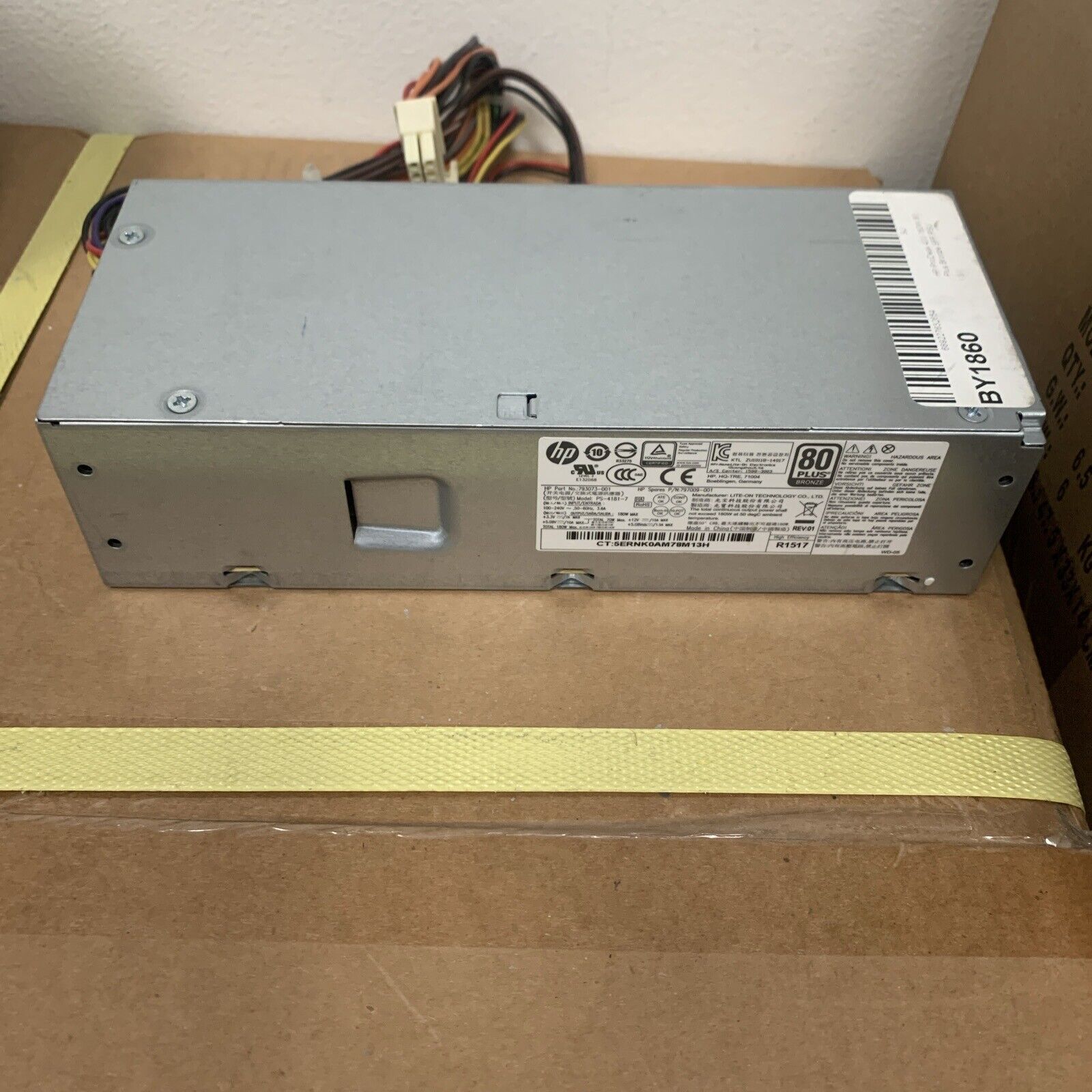 HP ProDesk 400 G3 180 W Desktop Power Supply 793073-001 PS-4181-7 797009-001