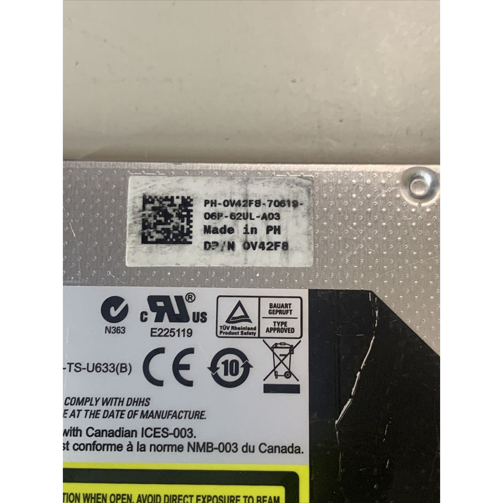 Dell SATA Laptop DVD/CD/Rewritable Drive w/Bezel TS-U633 GU10N V42F8 RJ7HH YP311