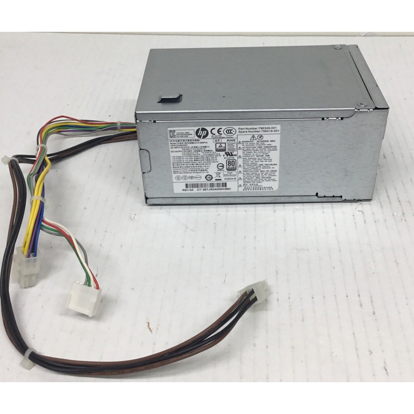 HP 796349-001 ProDesk 600 G2 200W 4-Pin Desktop Power Supply