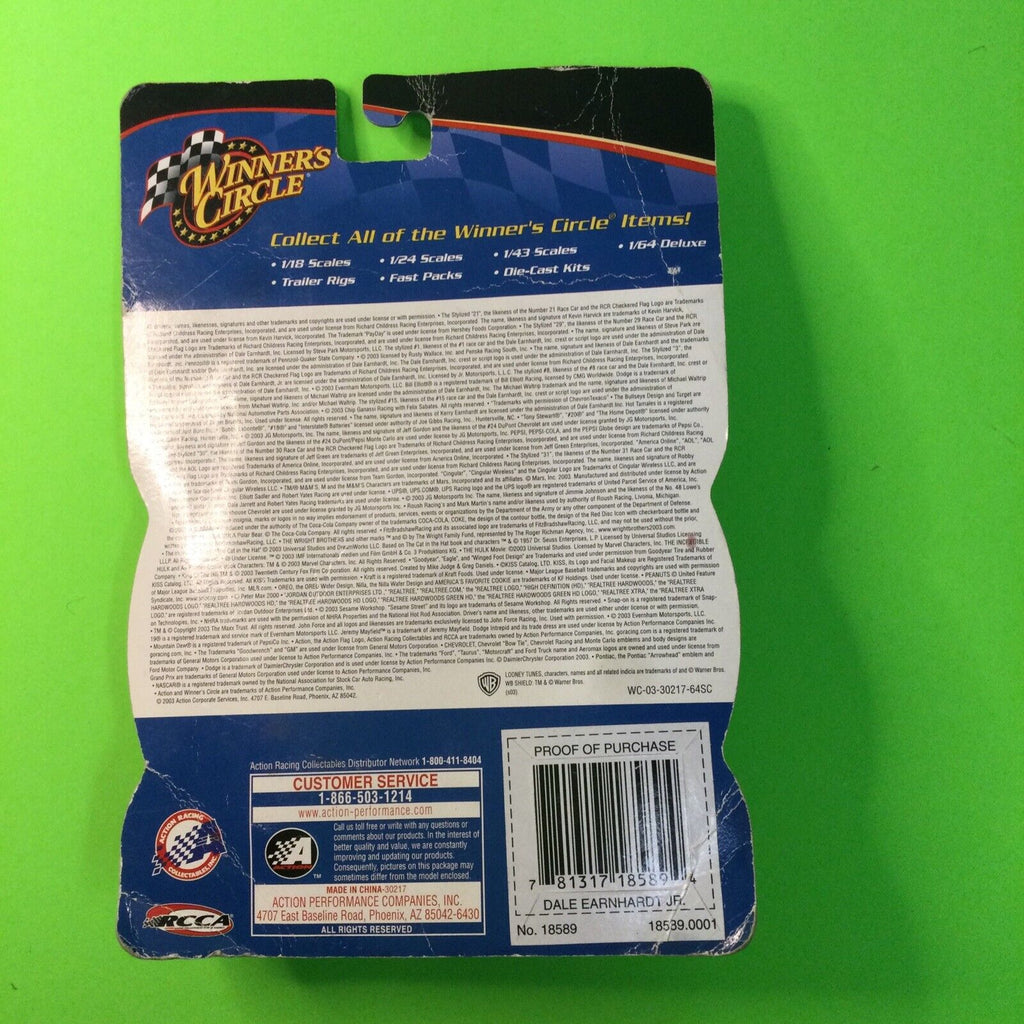 2003 Winners Circle #8 Dale Earnhardt Jr With Hood Magnet 1:64 AMP Action Chevy
