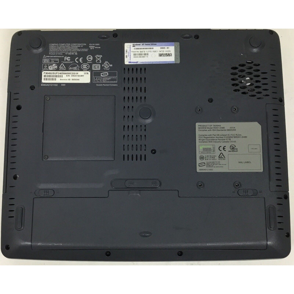 Vintage Compaq Presario 3000 Laptop Pentium 4 No Adapter / No HDD / READ DESC