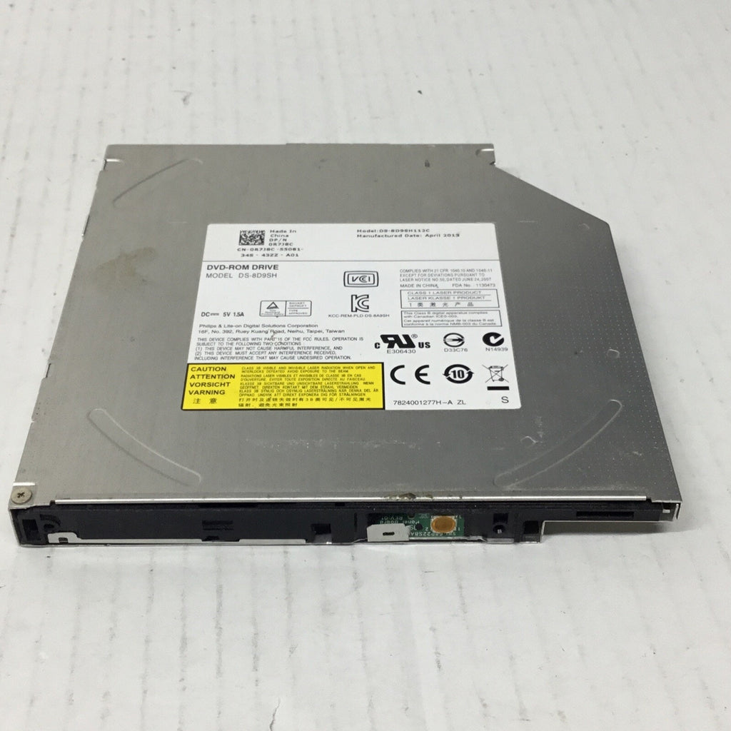 DELL DS-8D9SH Dell SATA DVD ROM Media Drive PN: 0R7J8C No Front Bezel
