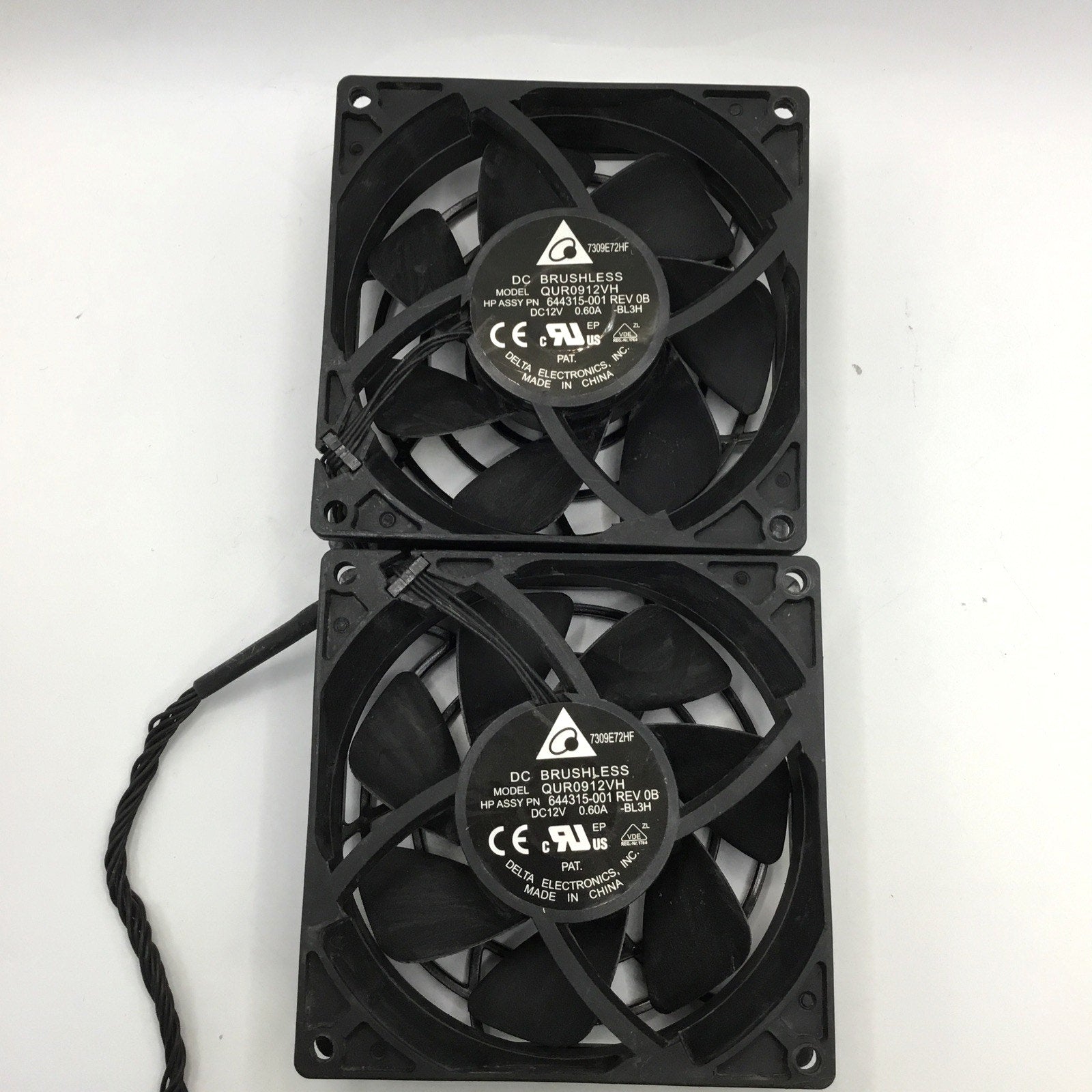 HP Z620 Z640 Z820 Z840 Nidec Delta Rear Dual 80mm 12VDC Fan 644315-001