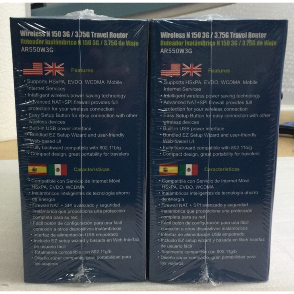 2x AirLink101 AR550W3G Wireless-N 3G Cell Phone Portable Travel Router 150Mbps