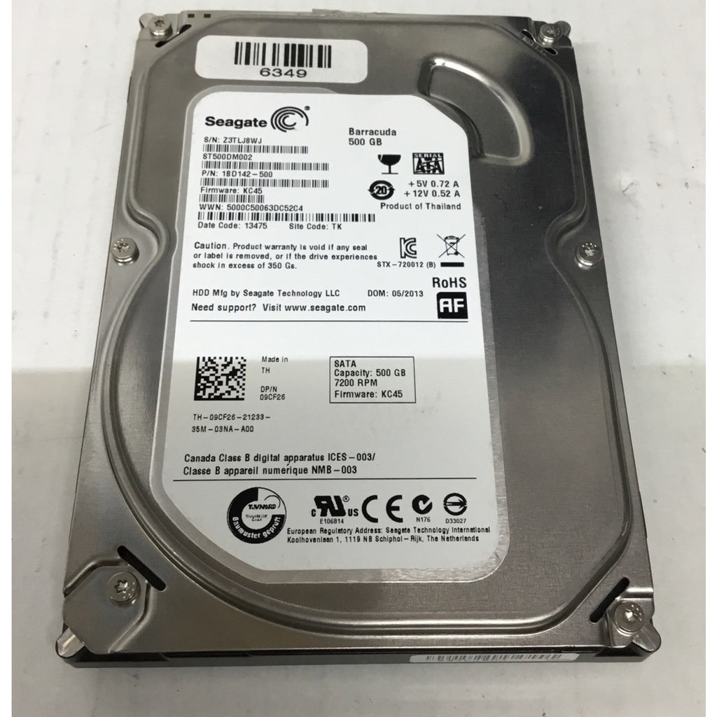 Seagate Barracuda 500GB SATA 7.2K 3.5" Hard Drive ST500DM002 1BD142-500 HDD